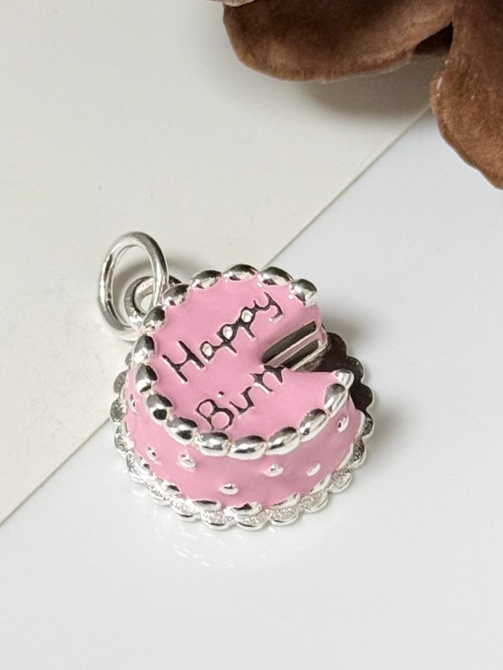 Enamel Birthday Cake Charm